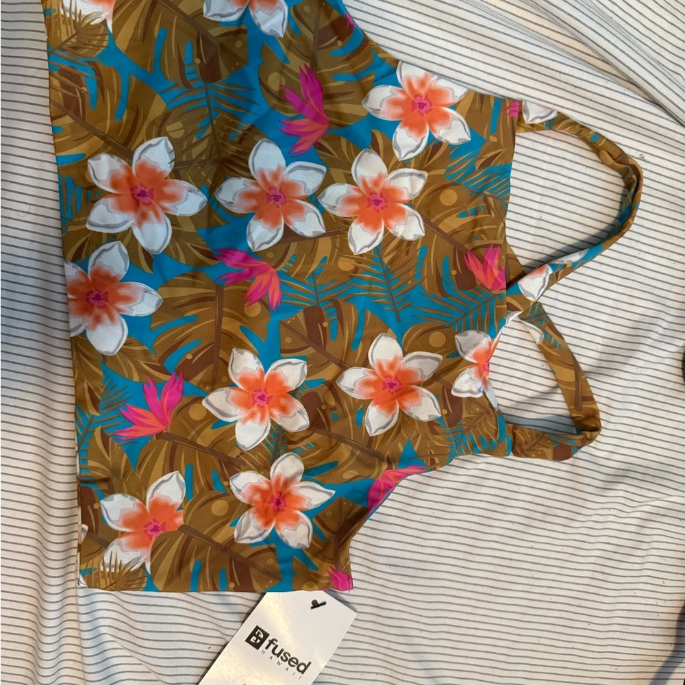Floral Tropical Print Tank Top